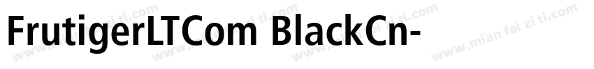 FrutigerLTCom BlackCn字体转换